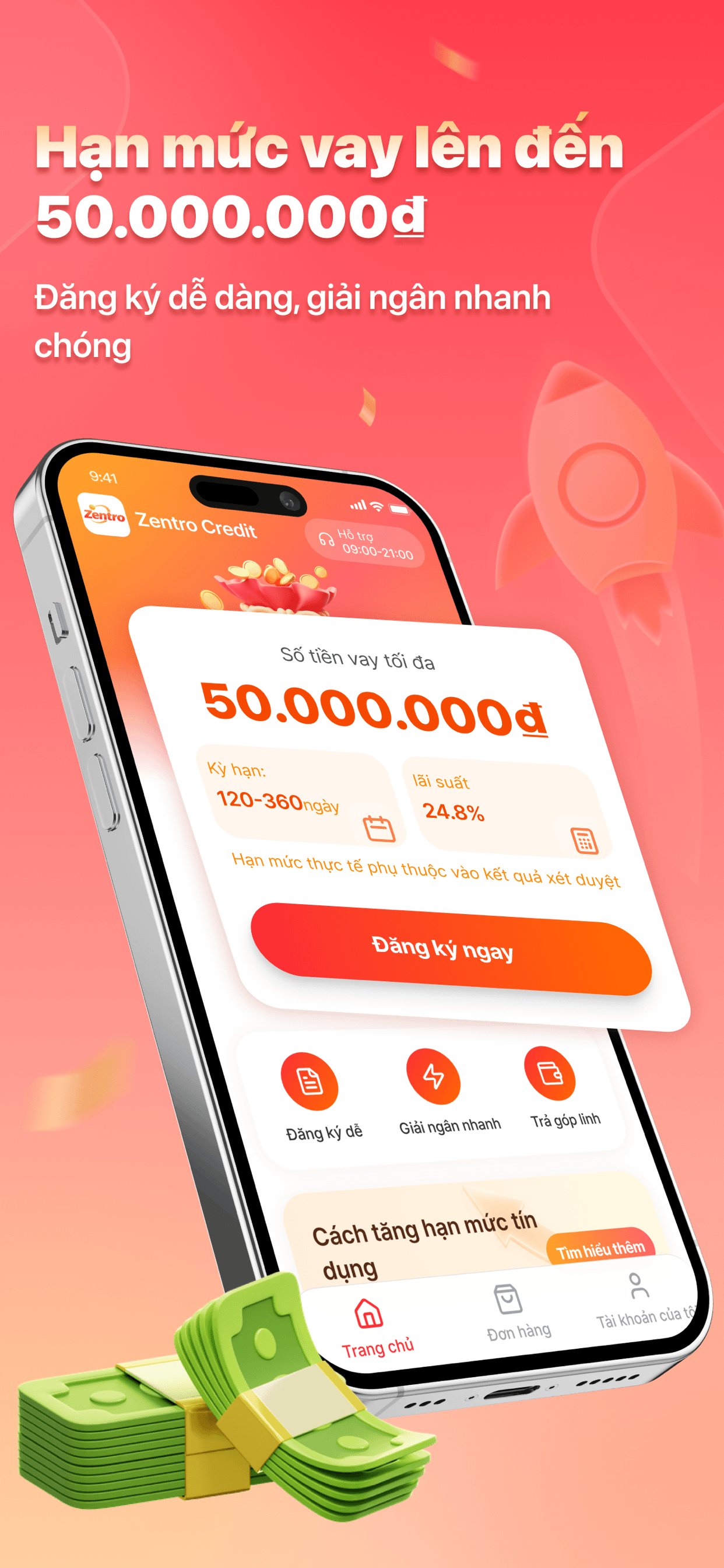 Hạn mức vay hấp dẫn